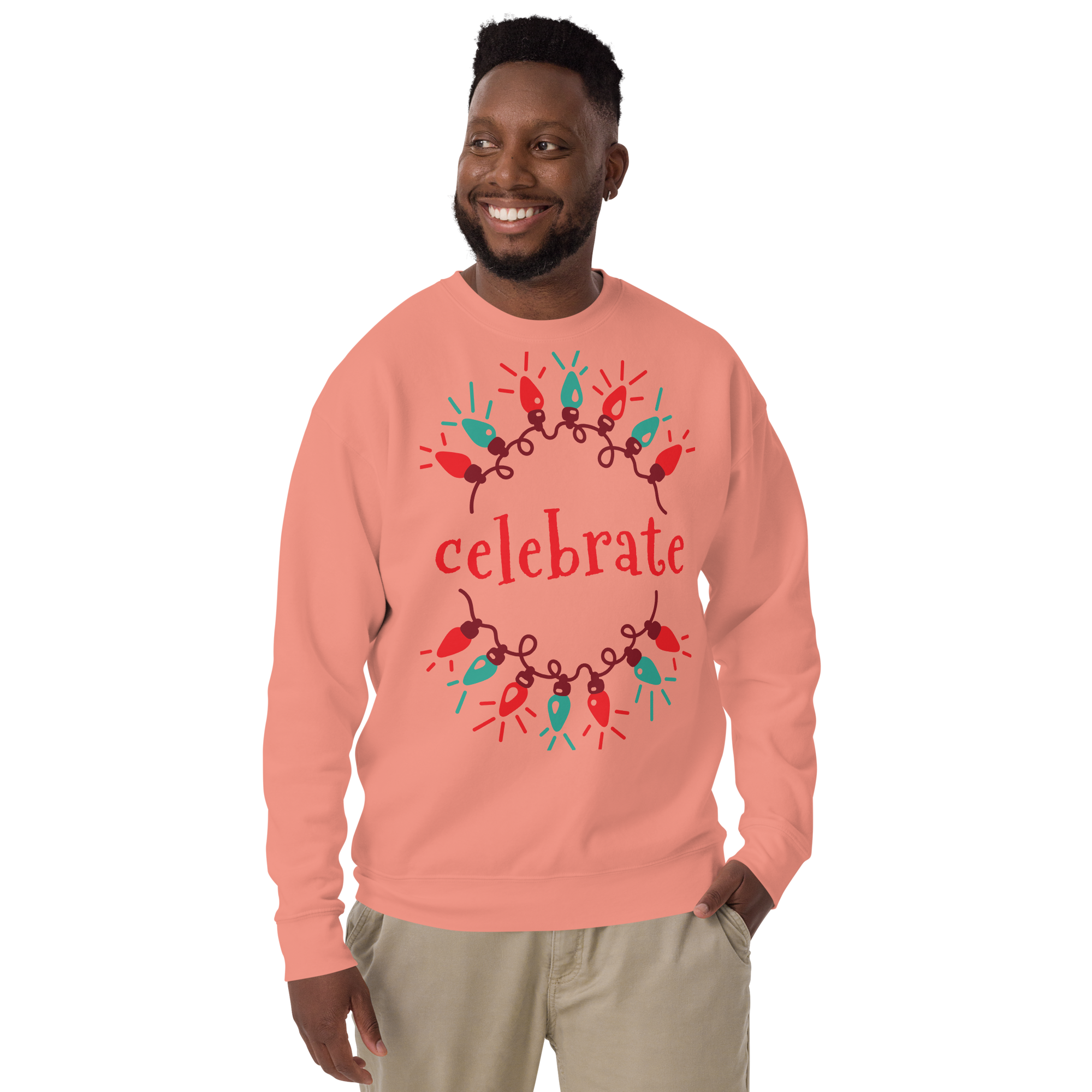 Unisex Celebration Premium Printed Sweatshirt dusty-rose