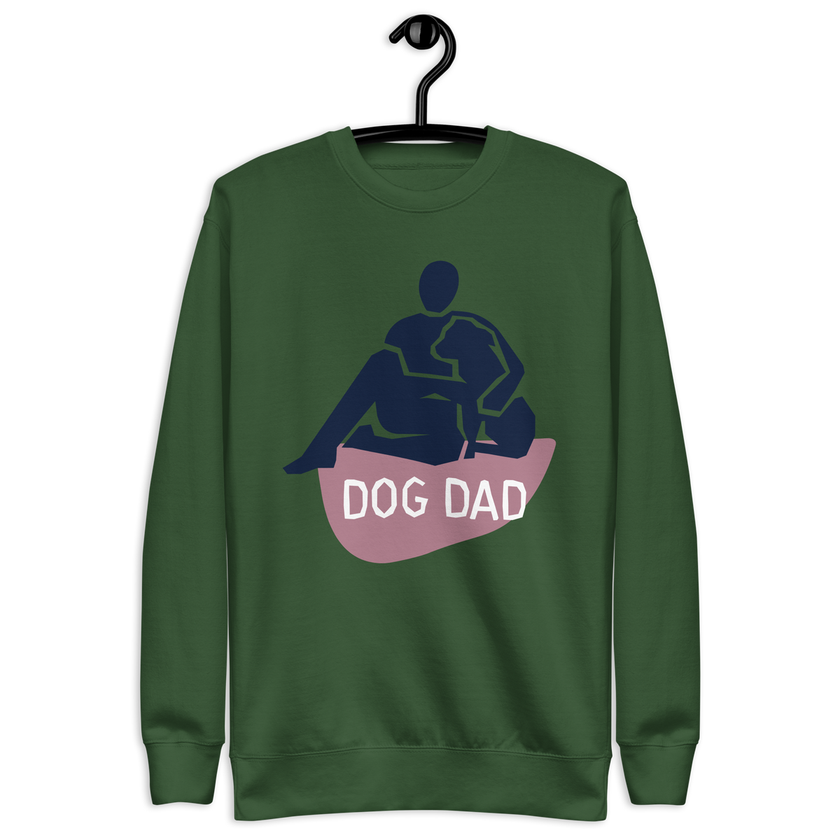 Unisex Dog Dad Graphic Premium Printed Sweatshirt bone