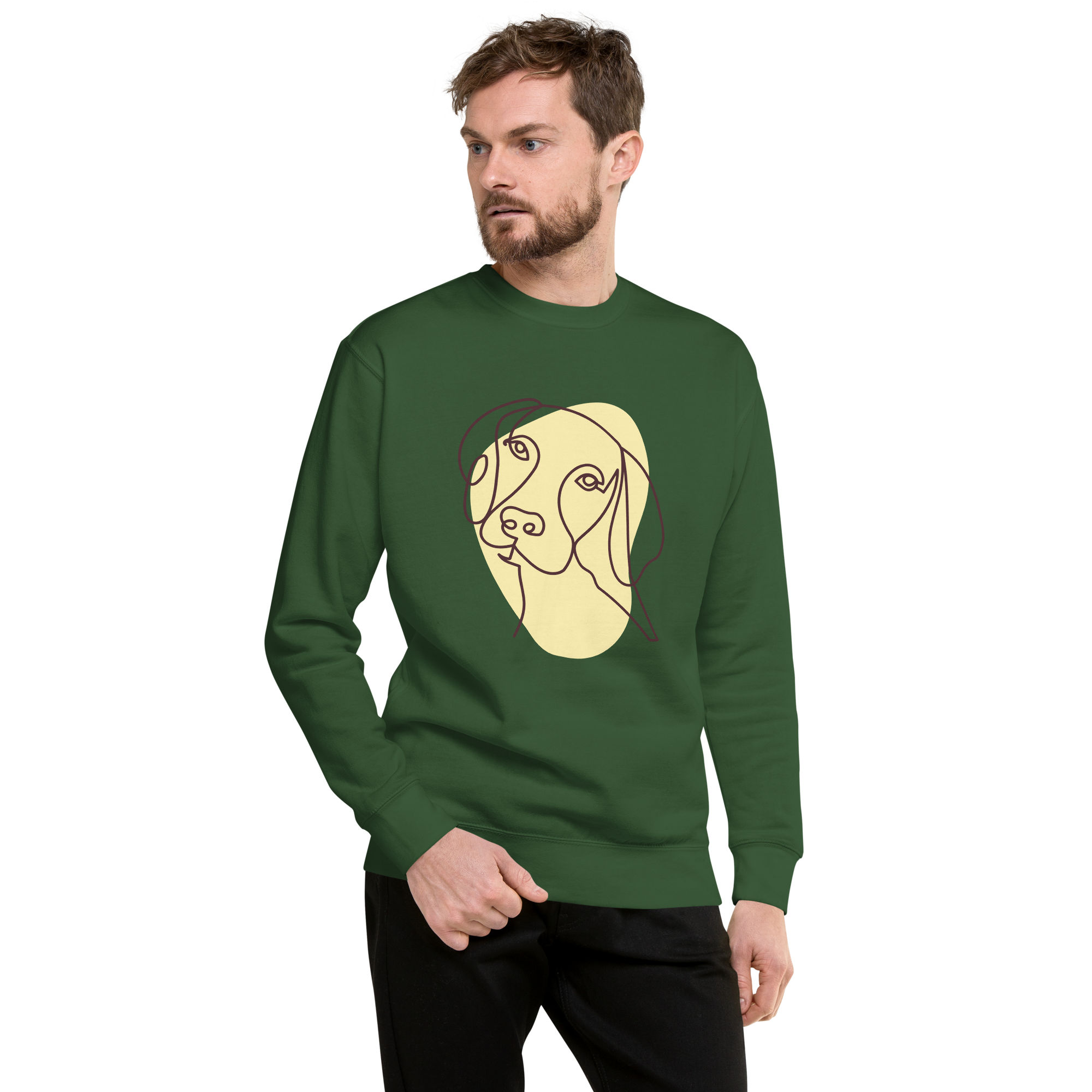 Unisex Life Is Better With Dog Premium Printed Sweatshirt 2 team-royal