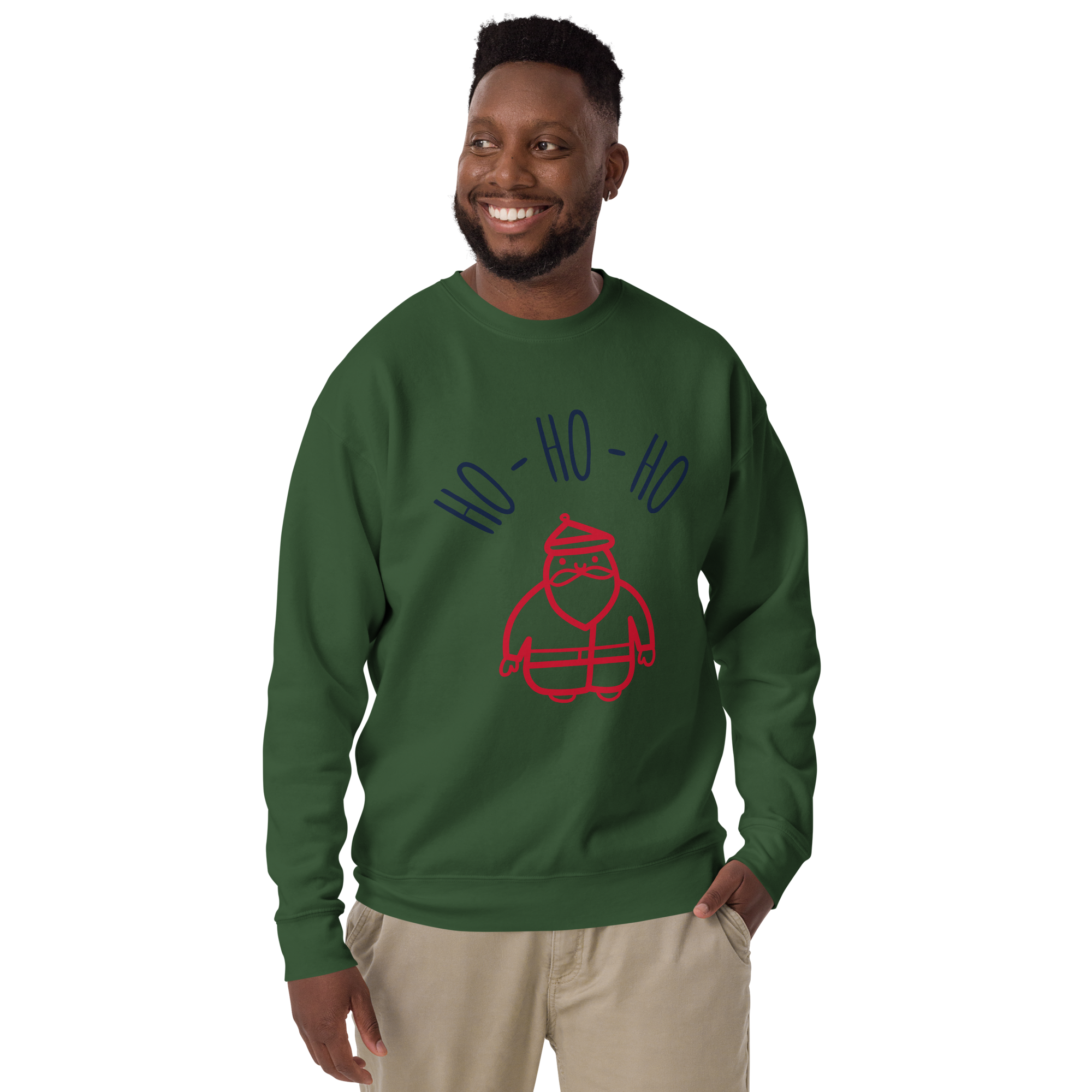 Unisex Christmas Premium Printed Sweatshirt carbon-grey