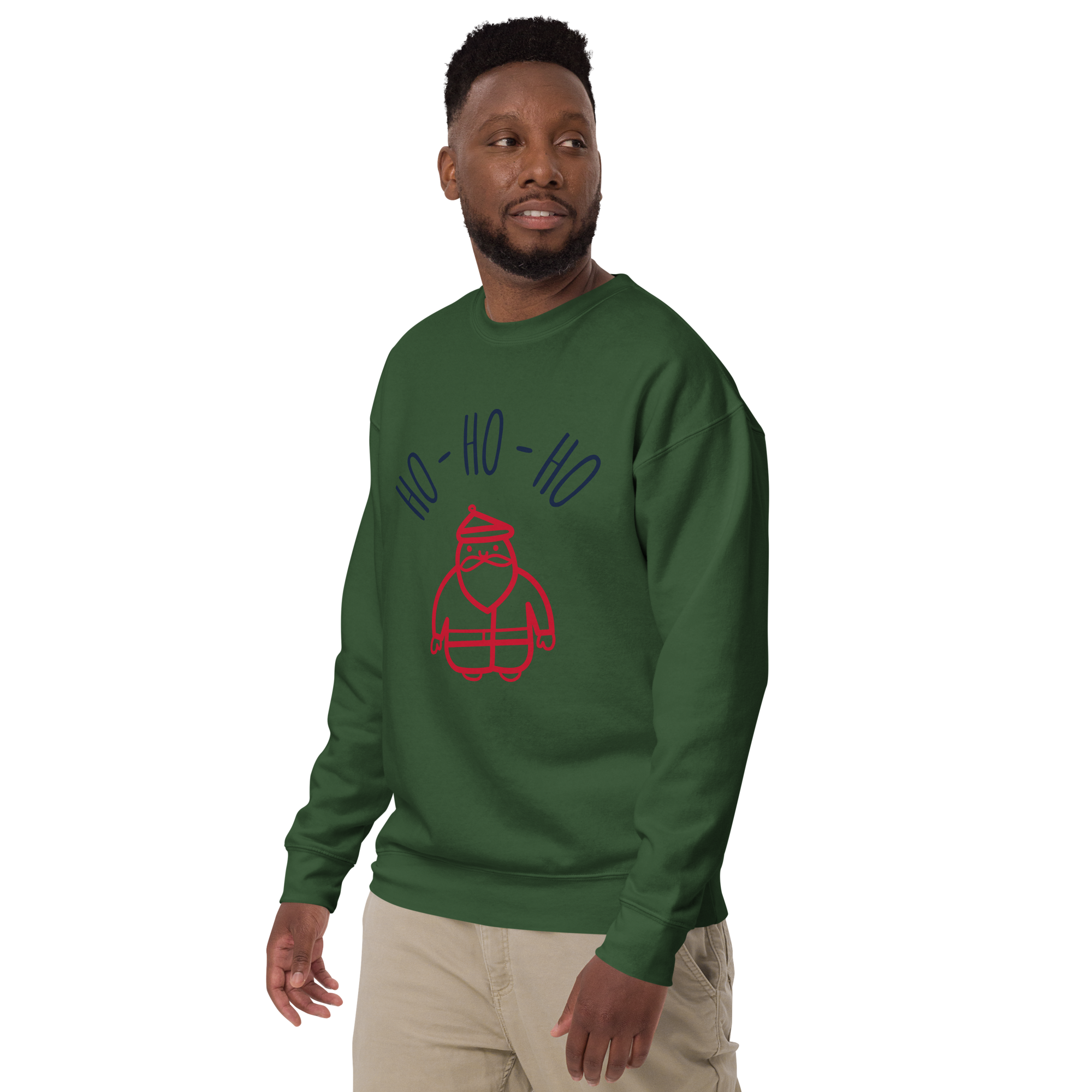 Unisex Christmas Premium Printed Sweatshirt carbon-grey