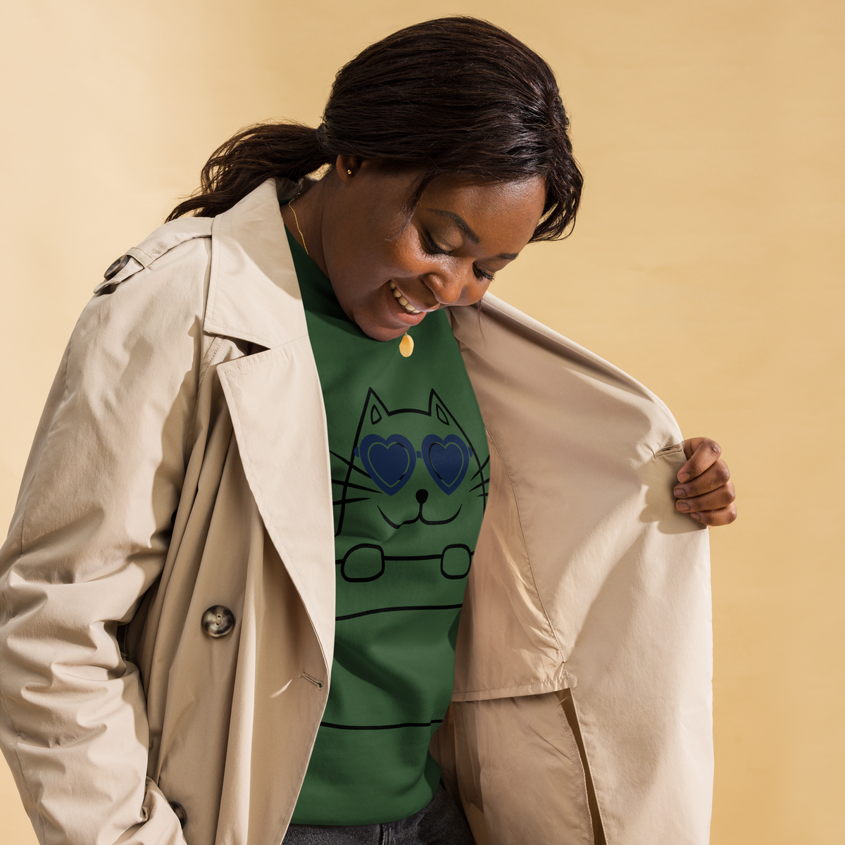 Unisex Cat In A Box Premium Printed Sweatshirt white