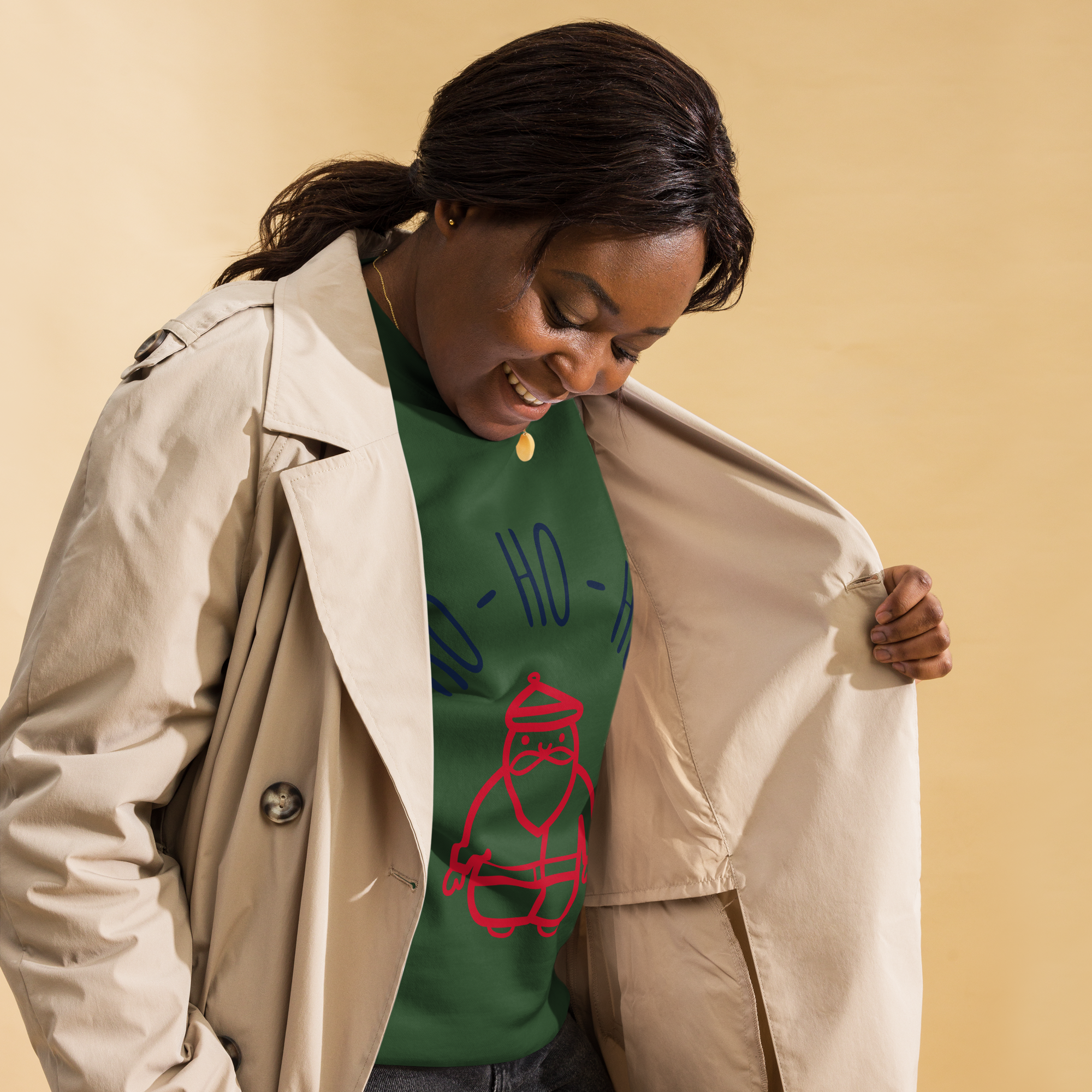 Unisex Christmas Premium Printed Sweatshirt bone