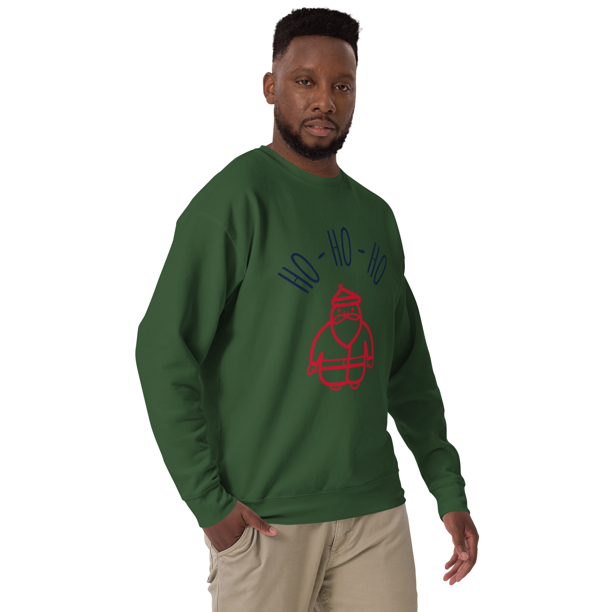 Unisex Christmas Premium Printed Sweatshirt carbon-grey