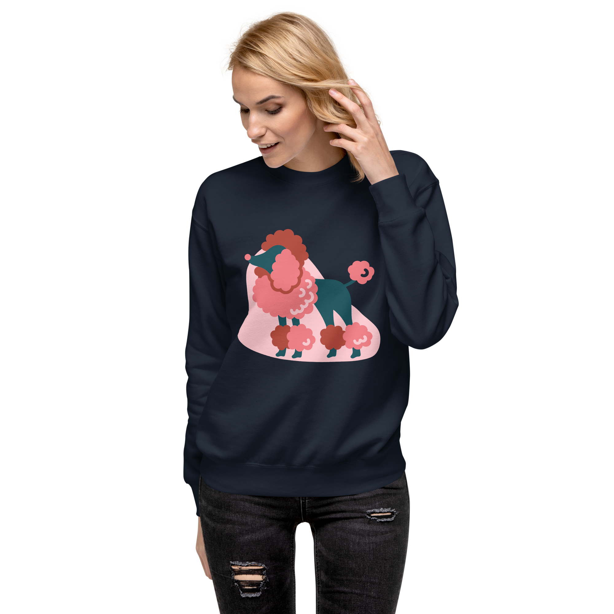 Unisex Life Is Better With Dog Premium Printed Sweatshirt 1 white