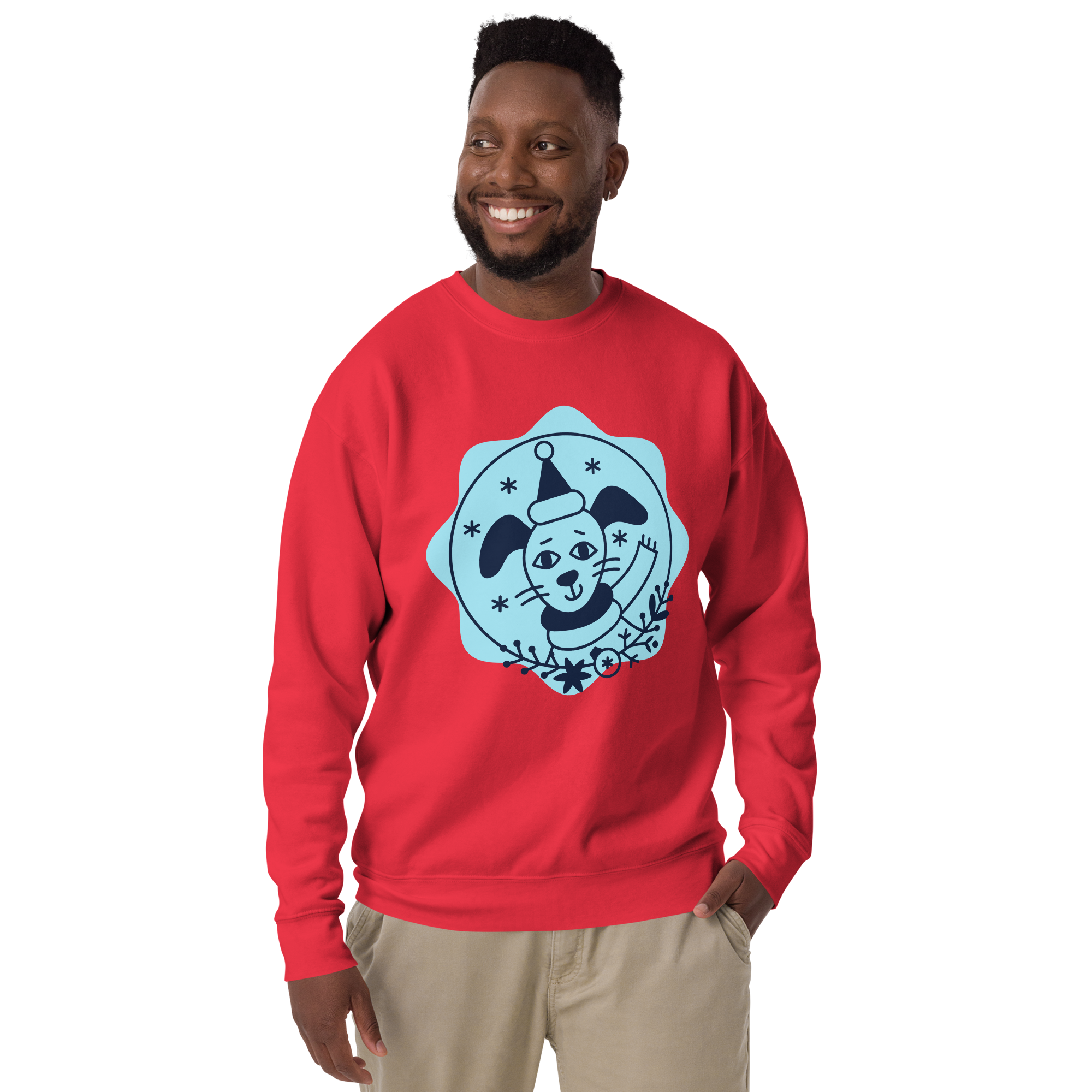 Unisex Dog Birthday Sweatshirt Premium Printed Sweatshirt dusty-rose