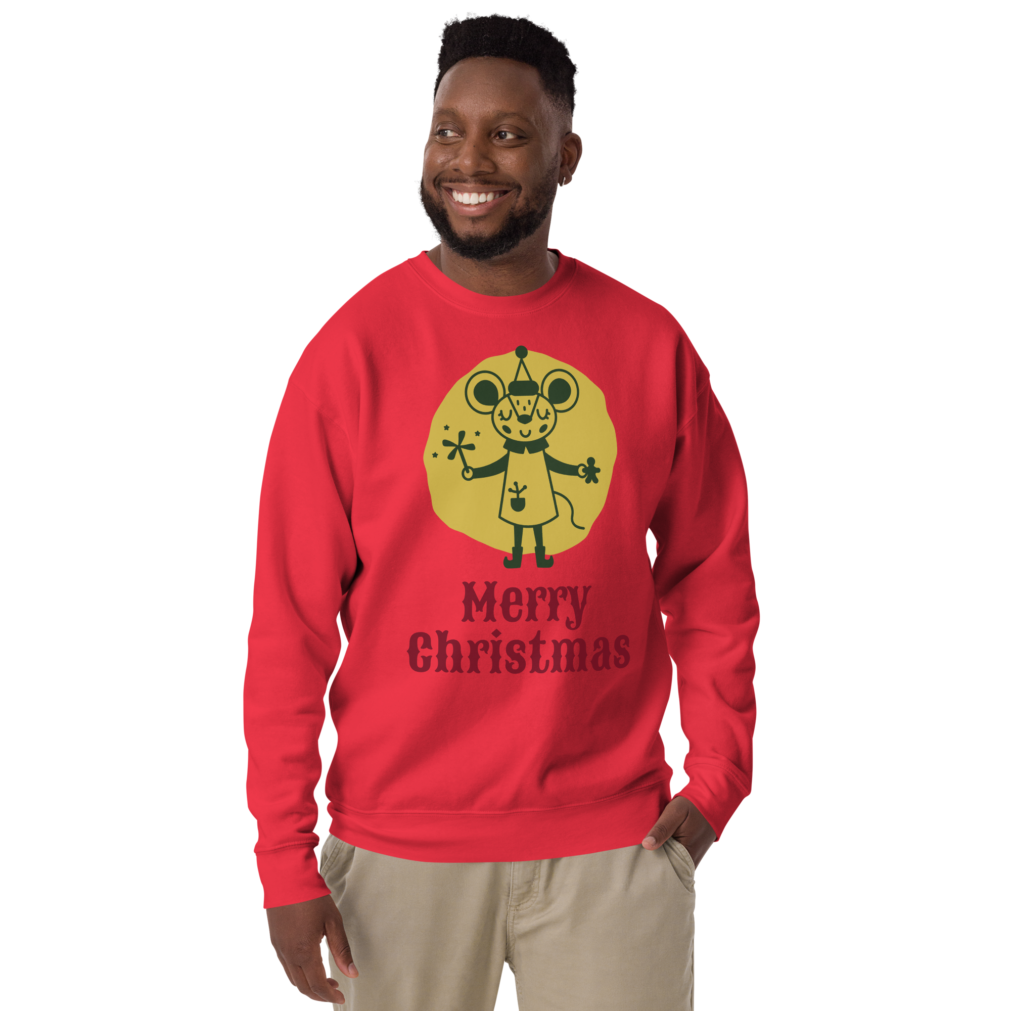 Unisex Merry Christmas Jerry Premium Printed Sweatshirt team-royal