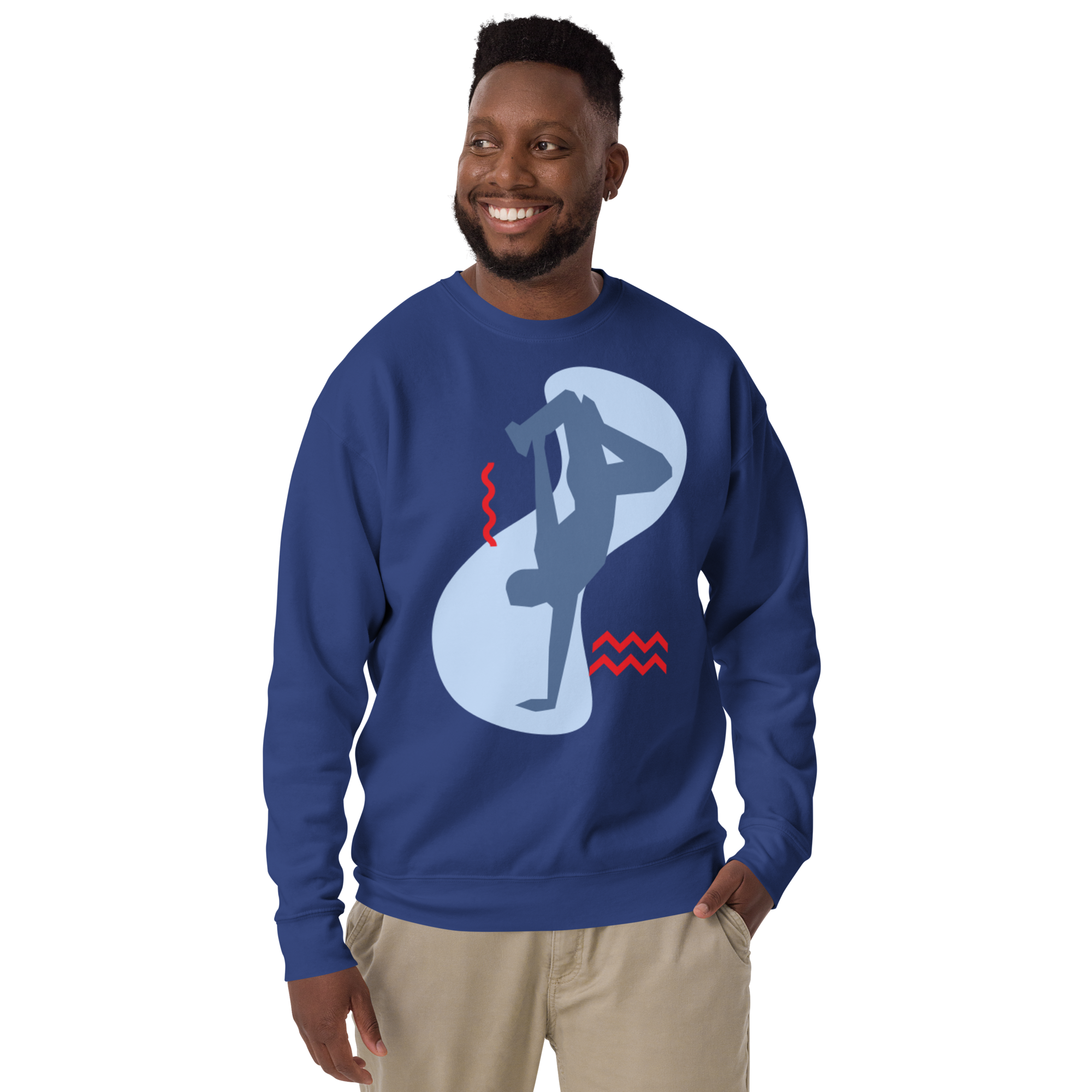 Unisex Yoga Dancer Pose Premium Printed Sweatshirt forest-green