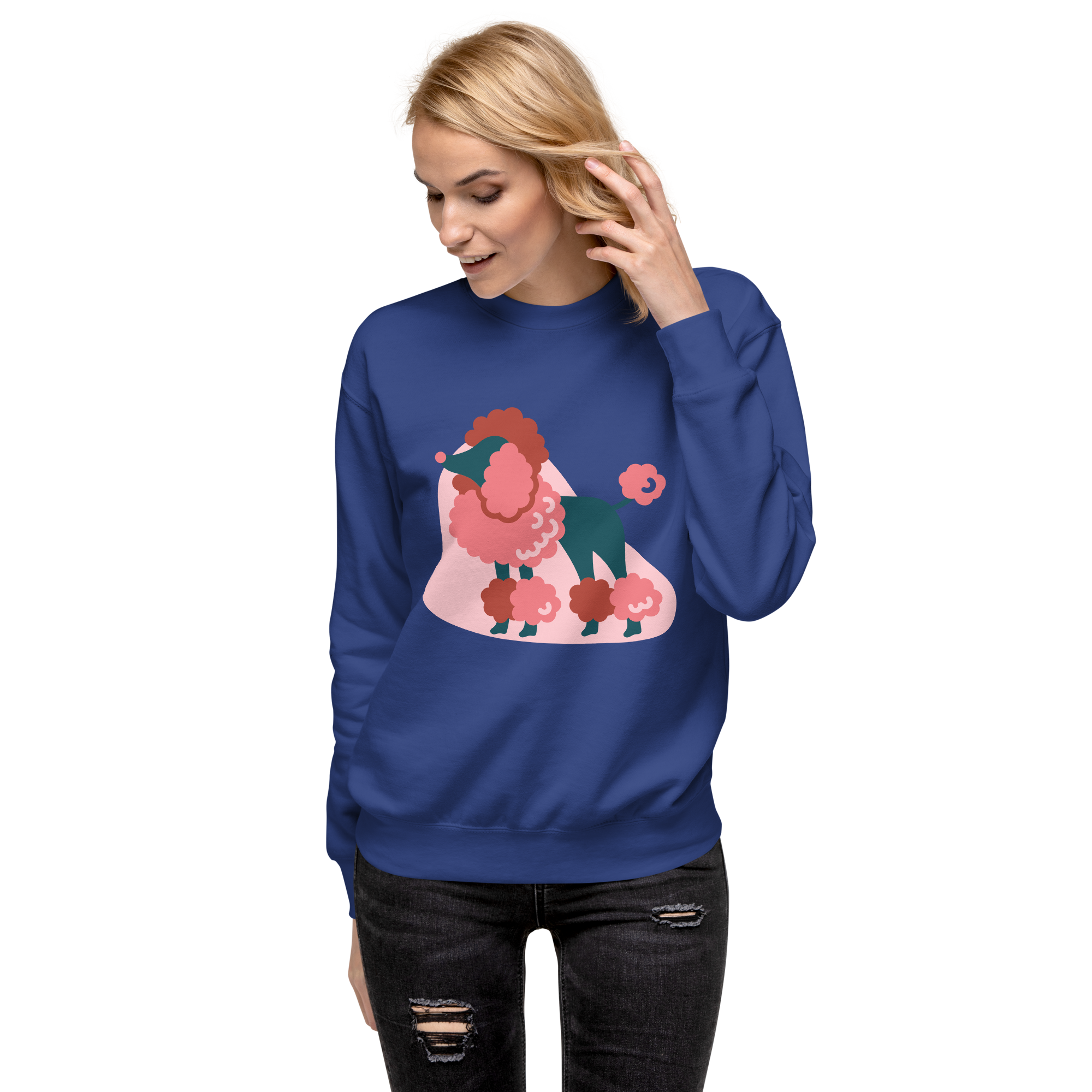 Unisex Life Is Better With Dog Premium Printed Sweatshirt 1 bone
