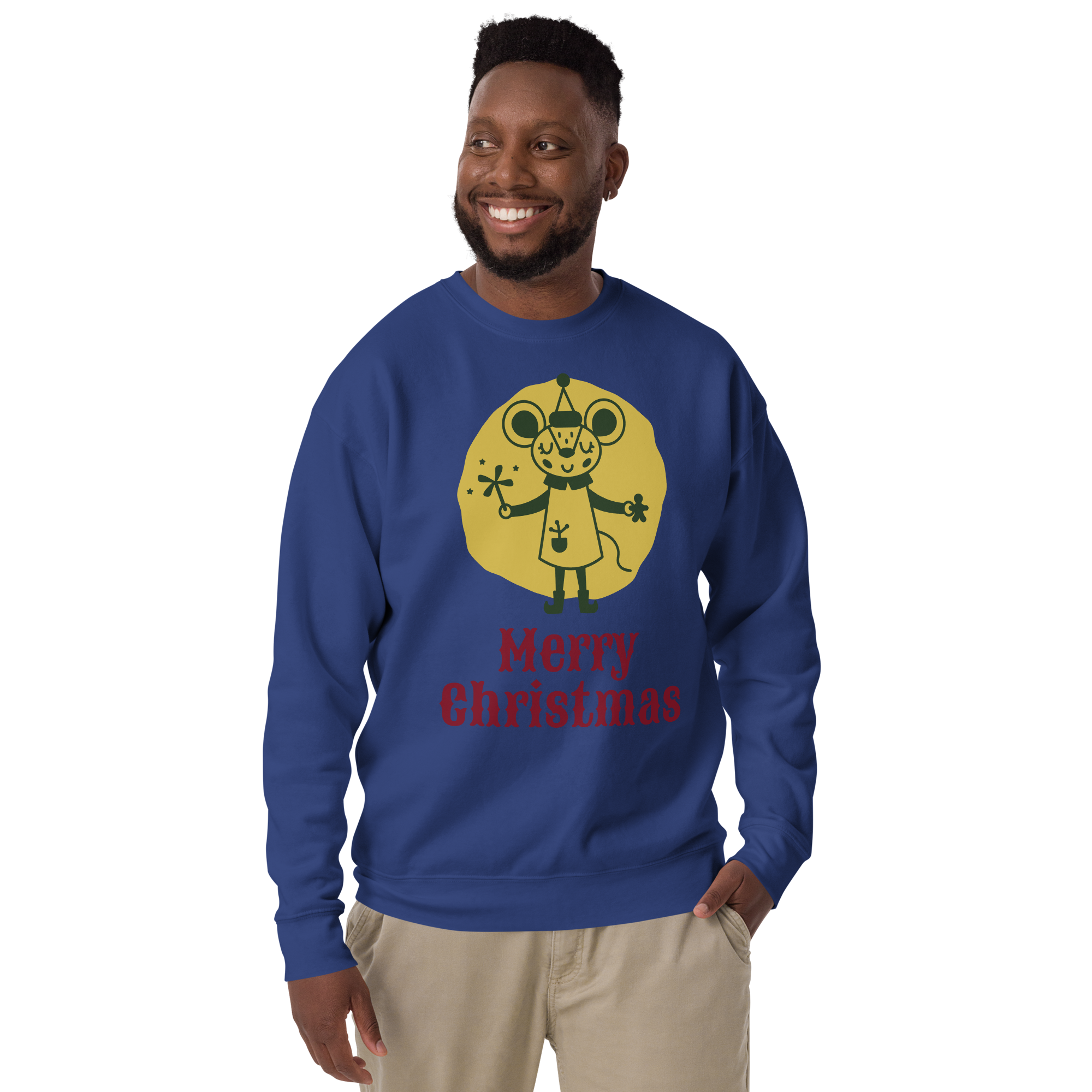 Unisex Merry Christmas Jerry Premium Printed Sweatshirt bone