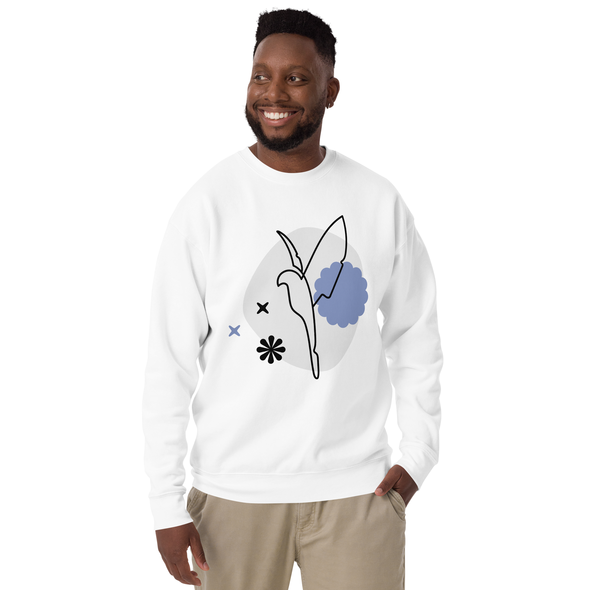 Unisex Dove Premium Printed Sweatshirt forest-green
