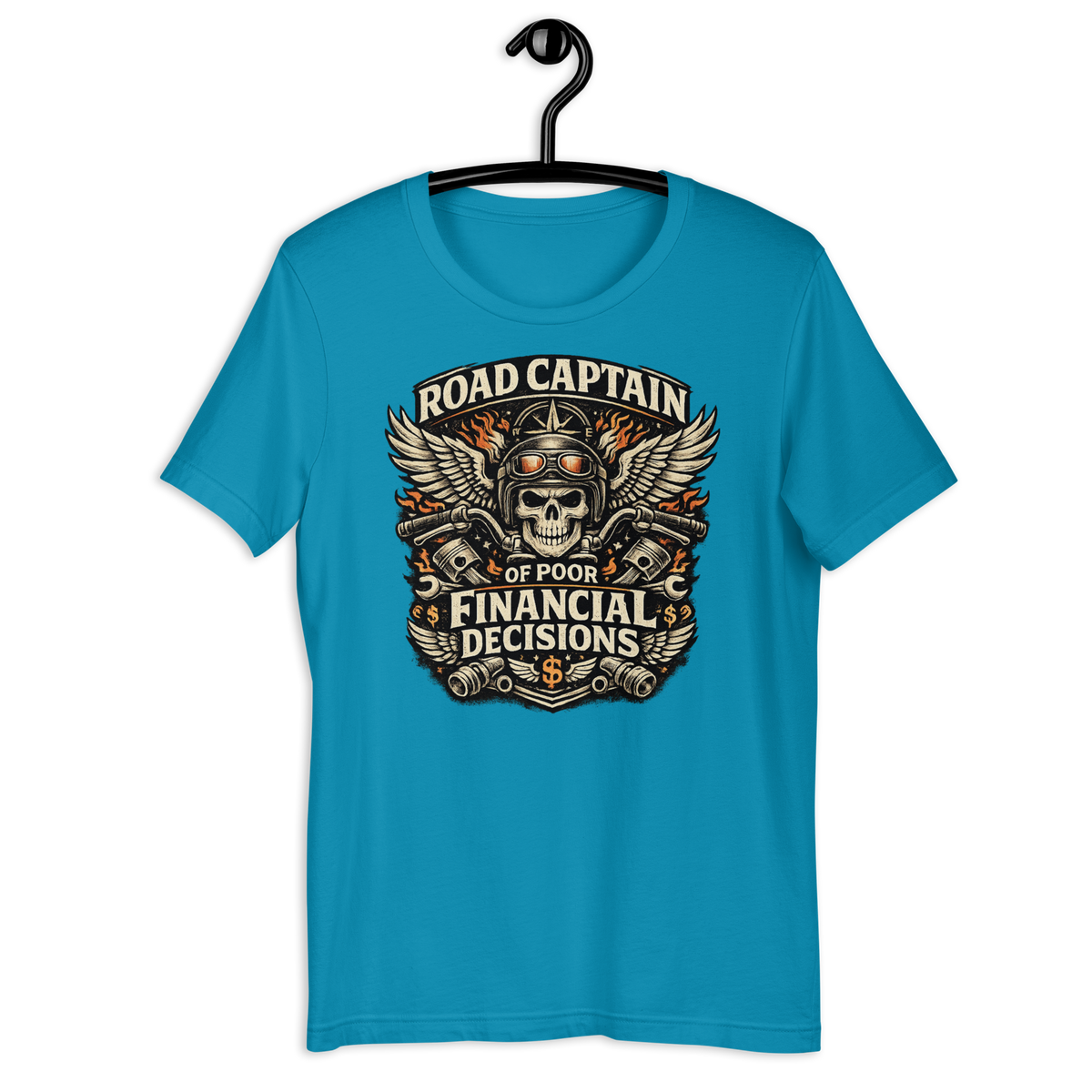 Biker motorcycle graphic t-shirt product image