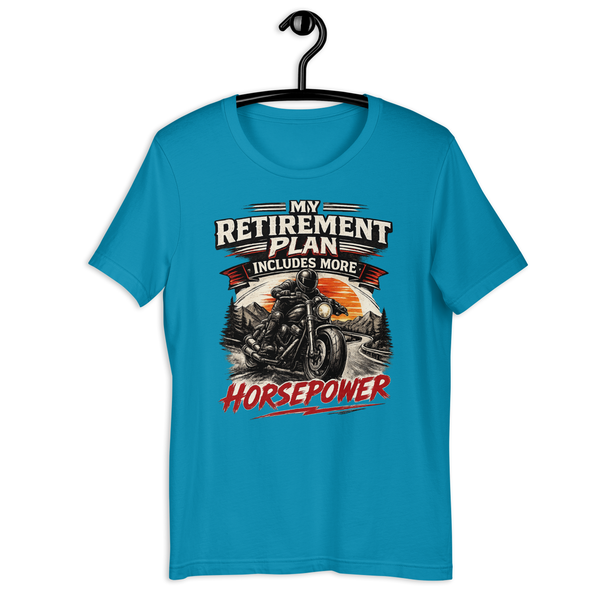 Biker motorcycle graphic t-shirt product image