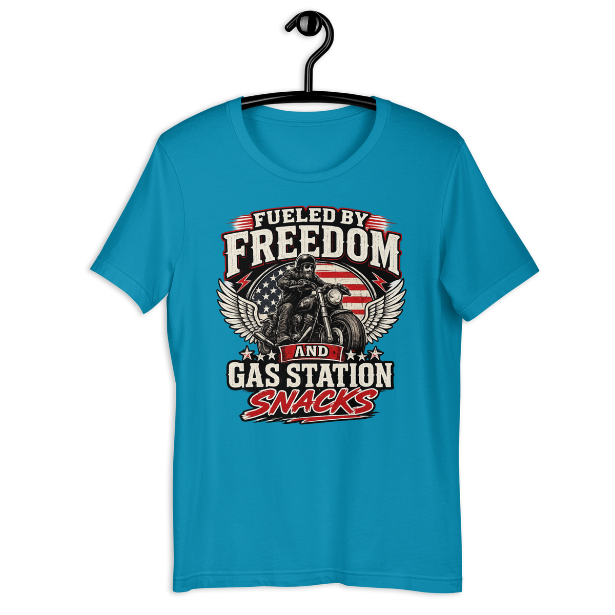 Biker motorcycle graphic t-shirt product image