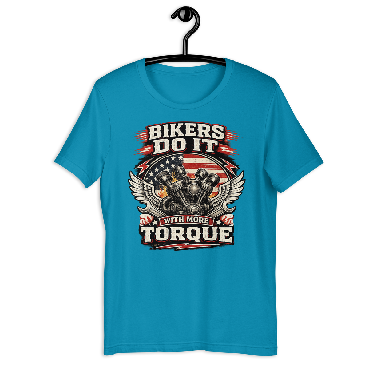Biker motorcycle graphic t-shirt product image
