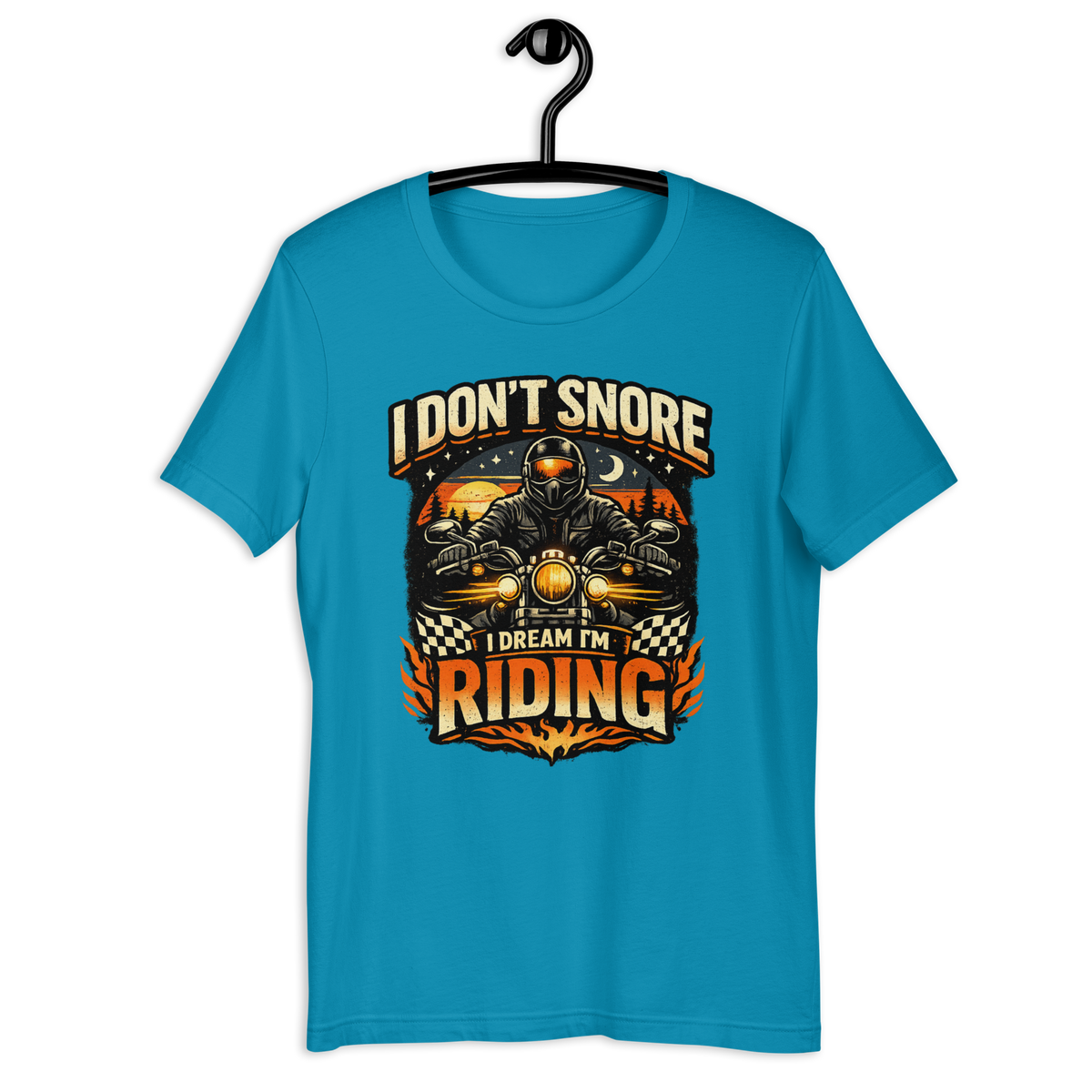 Biker motorcycle graphic t-shirt product image