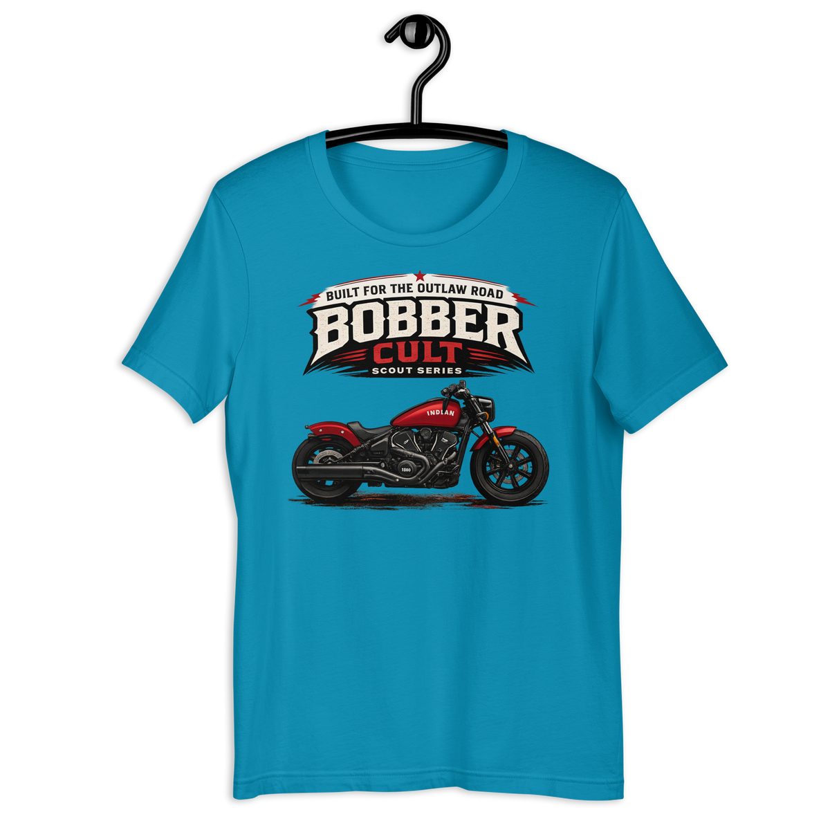 Biker motorcycle graphic t-shirt product image