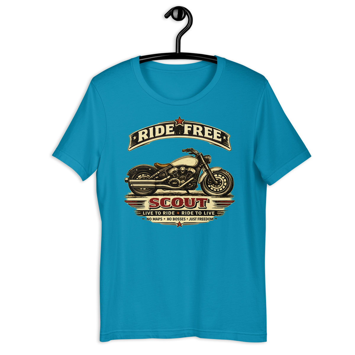 Unisex Indian Scout Ride Free Motorcycle Graphic Tee product image