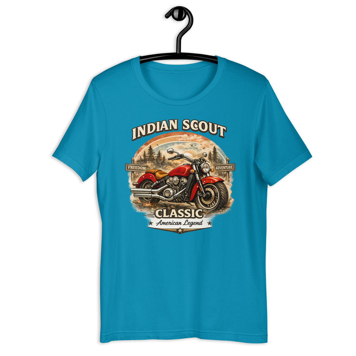 Unisex Indian Scout Classic American Legend Motorcycle Graphic Tee product image