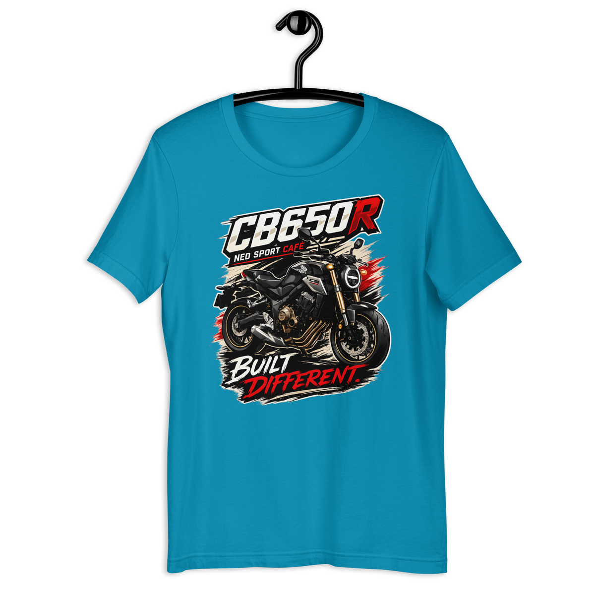 Unisex CB650R Built Different Honda Motorcycle Graphic Tee product image