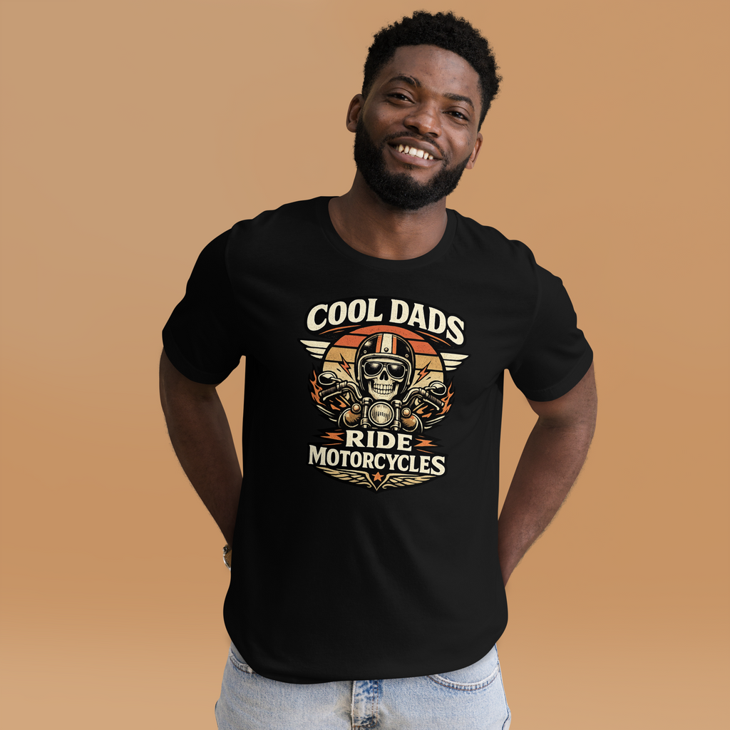 Biker motorcycle graphic t-shirt product image
