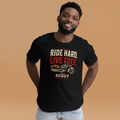 Unisex Scout Classic Ride Hard Live Free Motorcycle Graphic Tee product image
