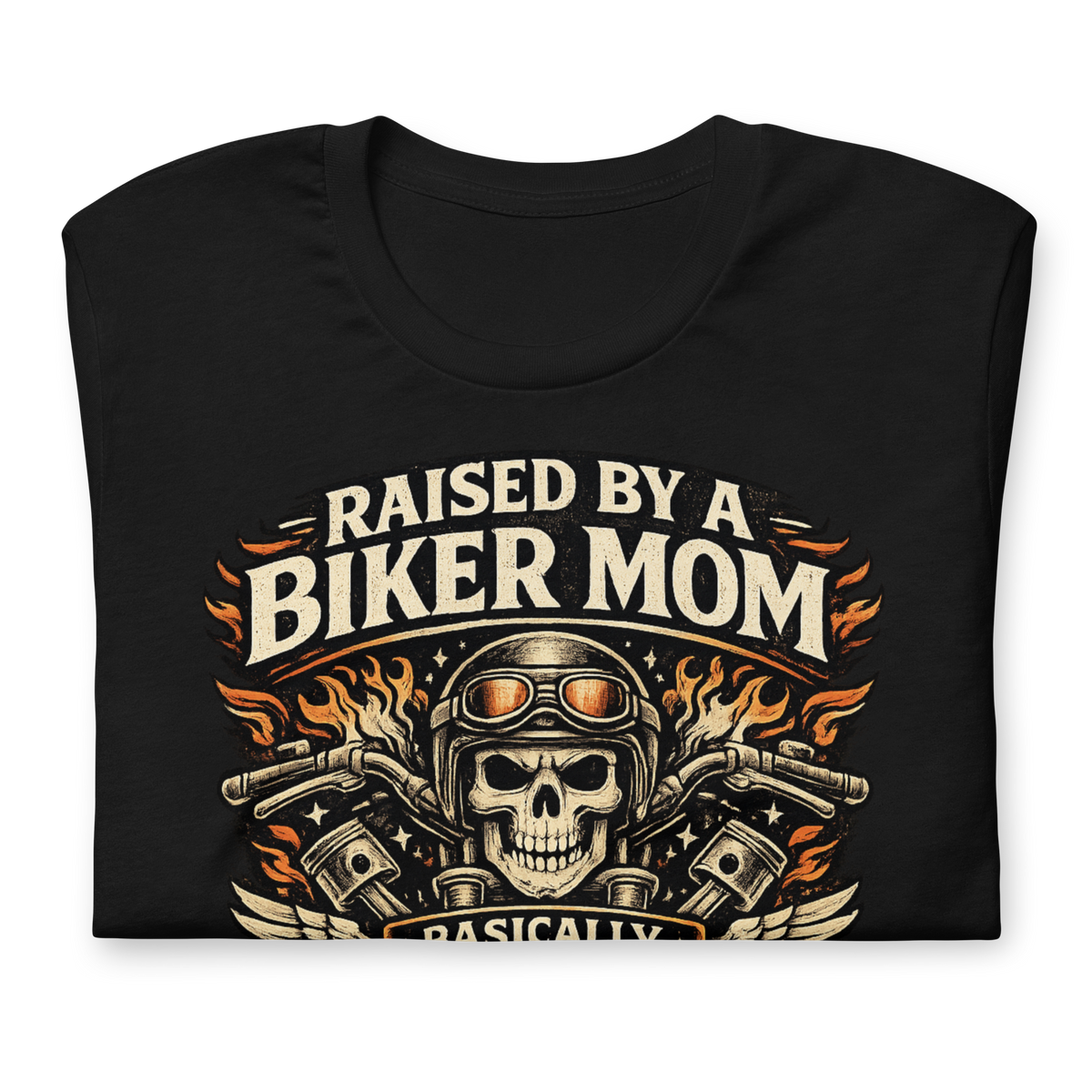 Biker motorcycle graphic t-shirt product image