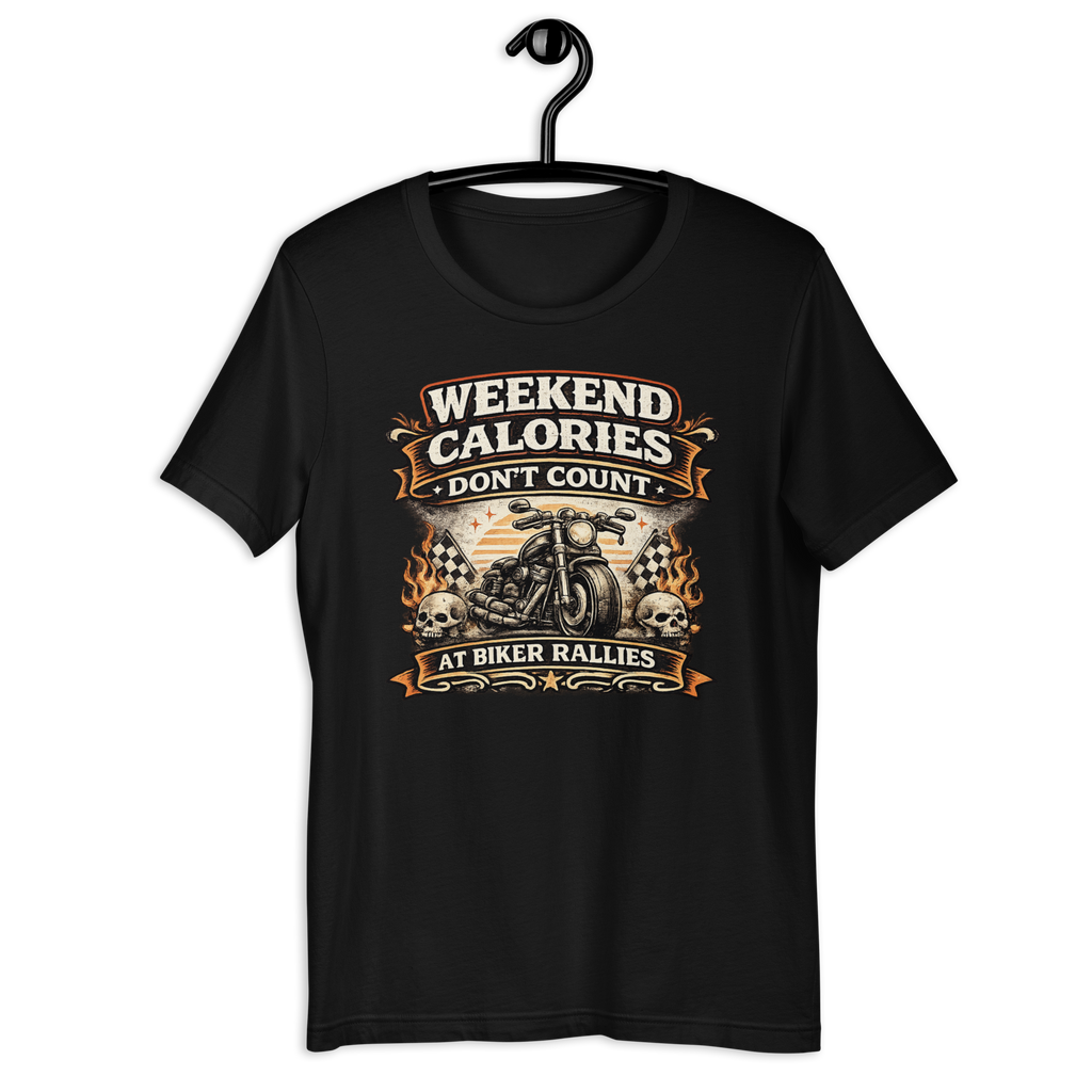 Biker motorcycle graphic t-shirt product image