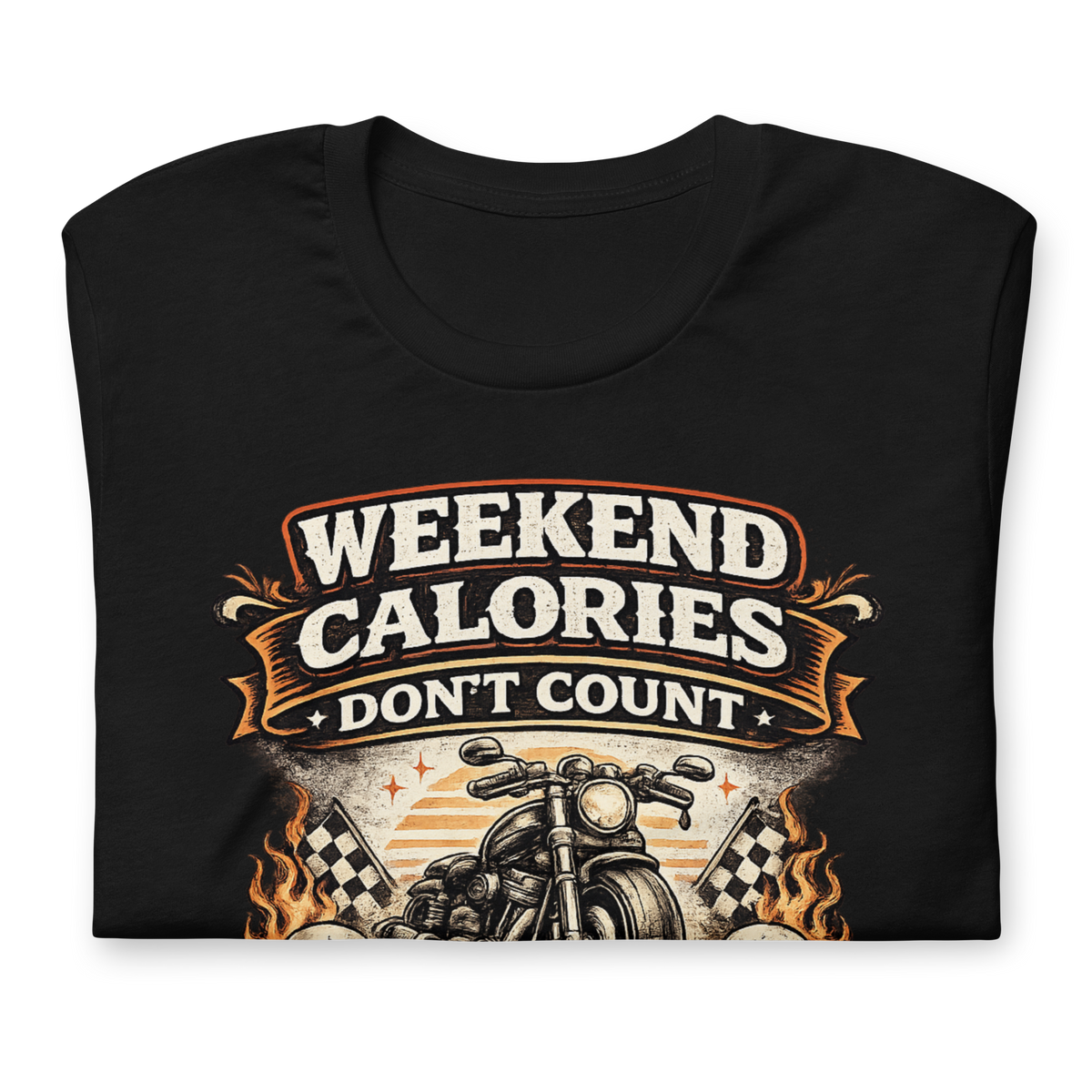 Biker motorcycle graphic t-shirt product image
