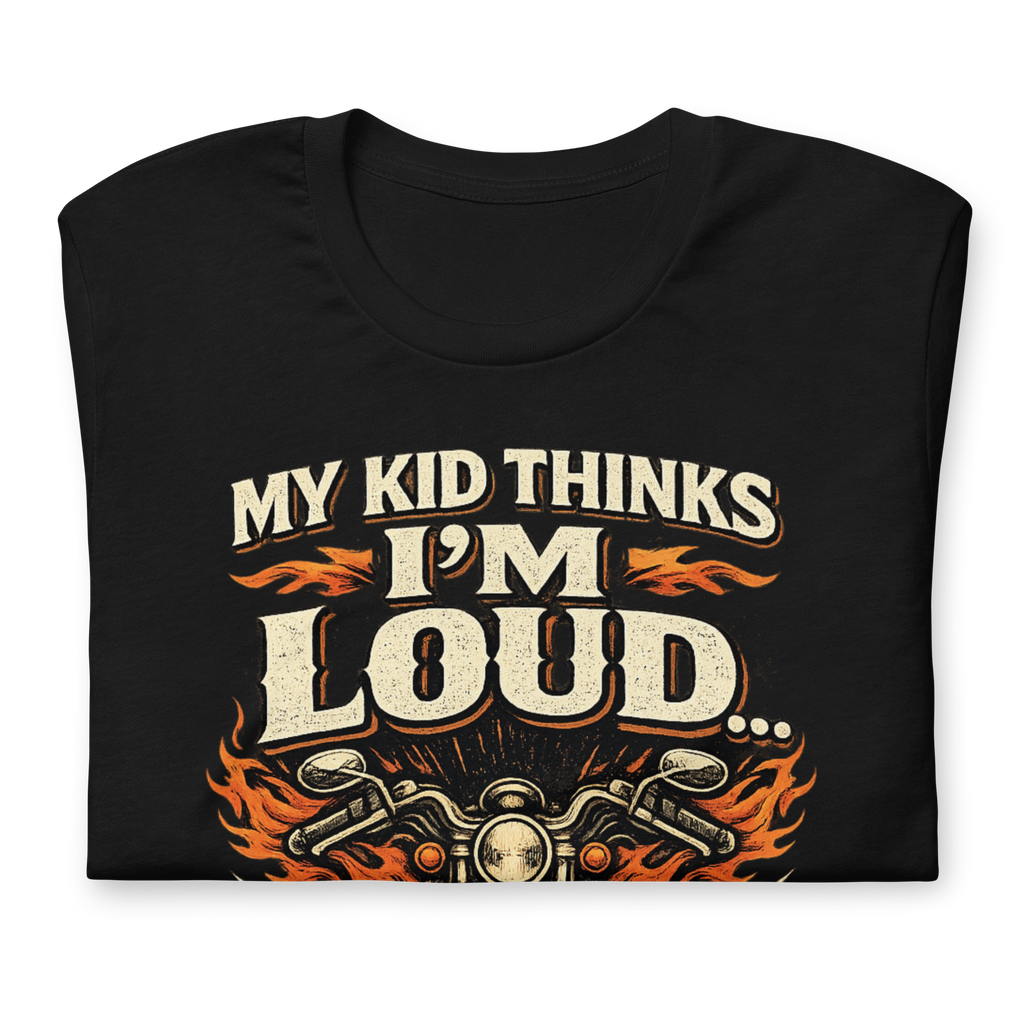 Biker motorcycle graphic t-shirt product image