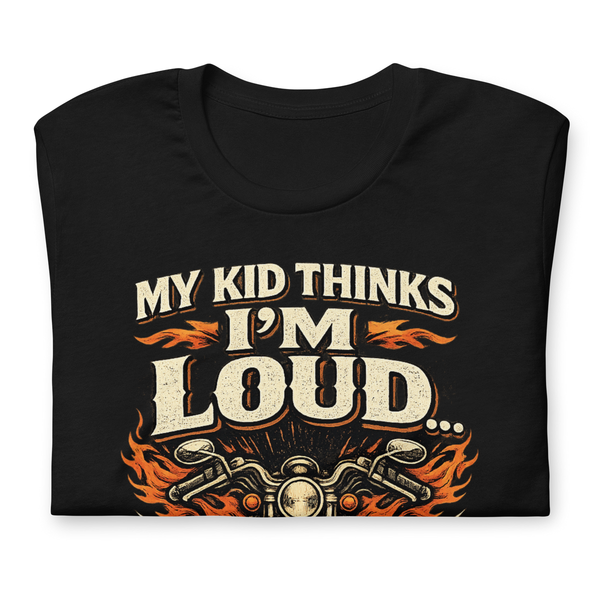 Biker motorcycle graphic t-shirt product image