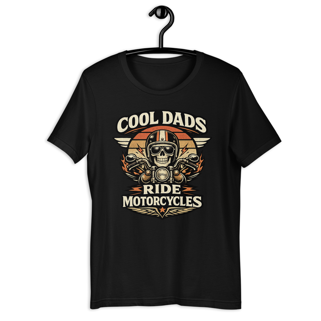 Biker motorcycle graphic t-shirt product image