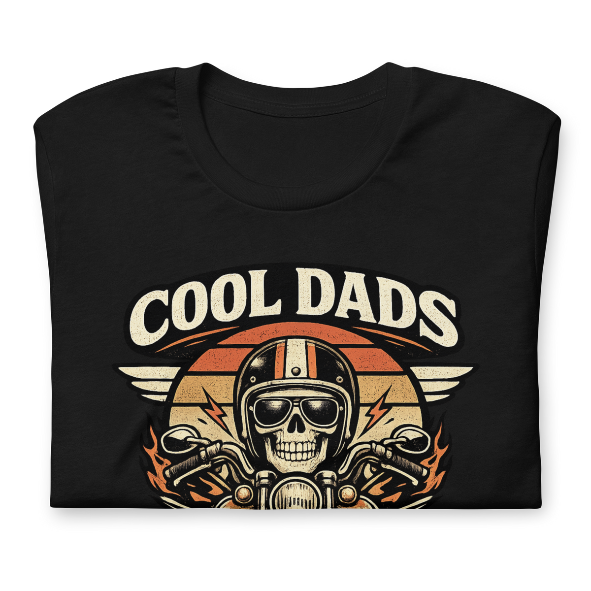 Biker motorcycle graphic t-shirt product image