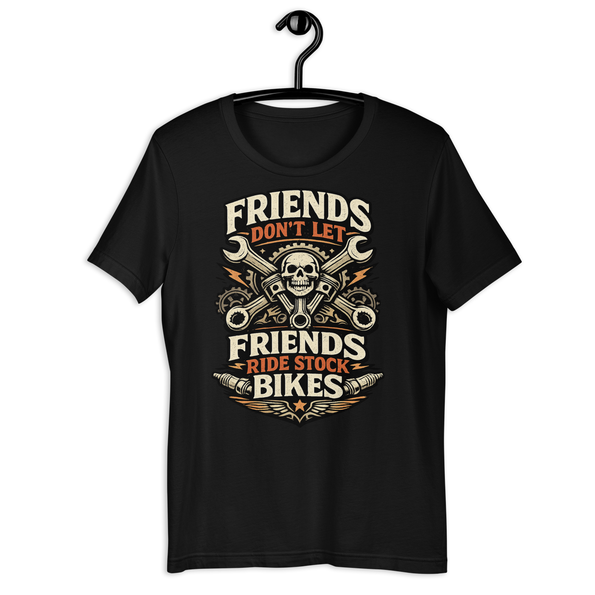 Biker motorcycle graphic t-shirt product image