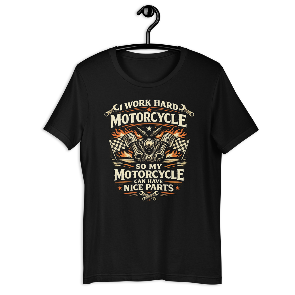 Biker motorcycle graphic t-shirt product image