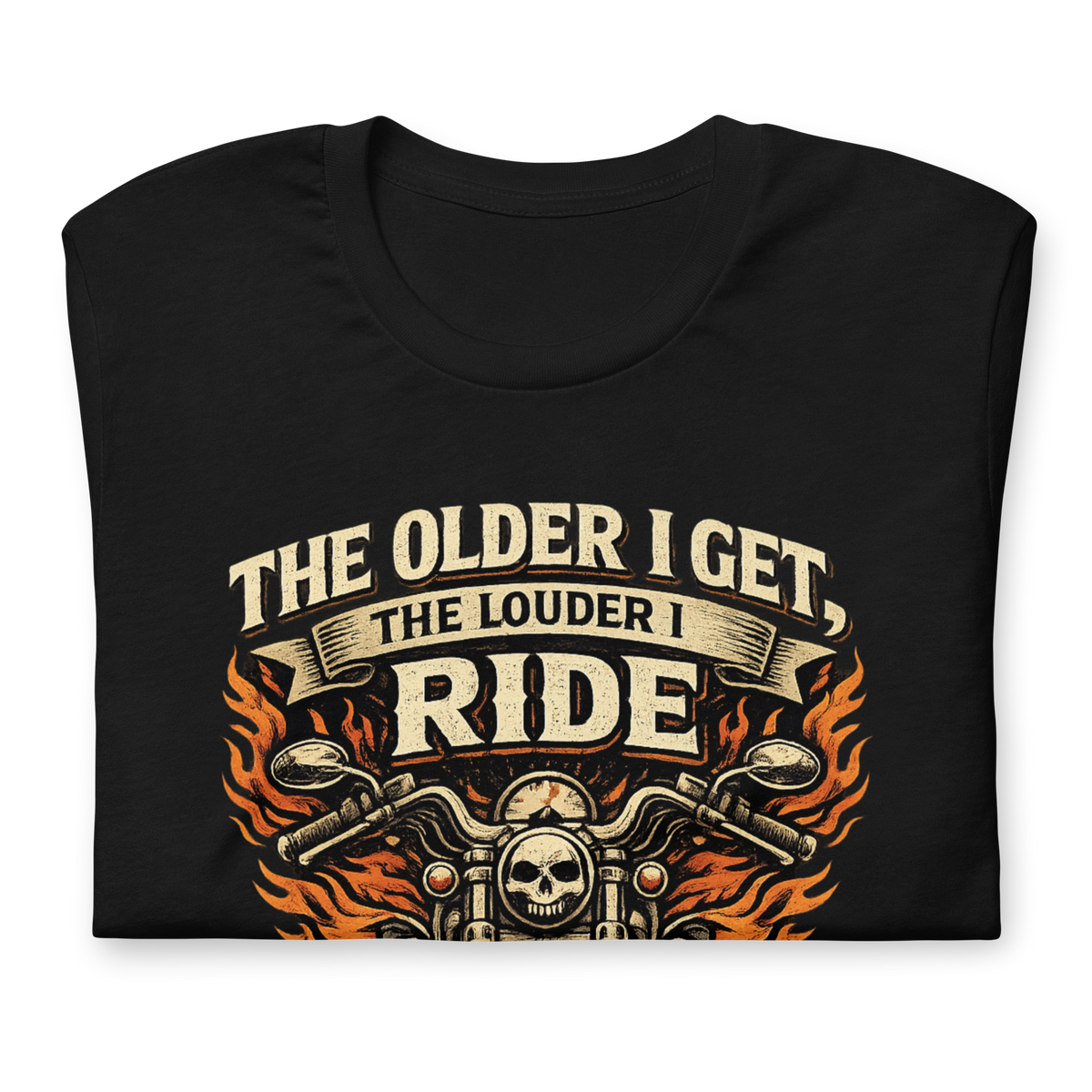 Biker motorcycle graphic t-shirt product image
