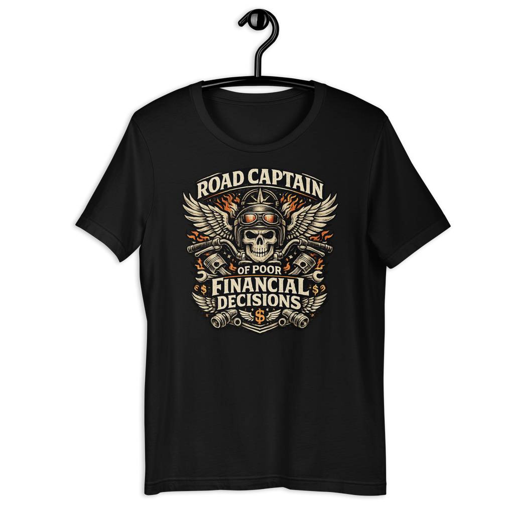 Biker motorcycle graphic t-shirt product image