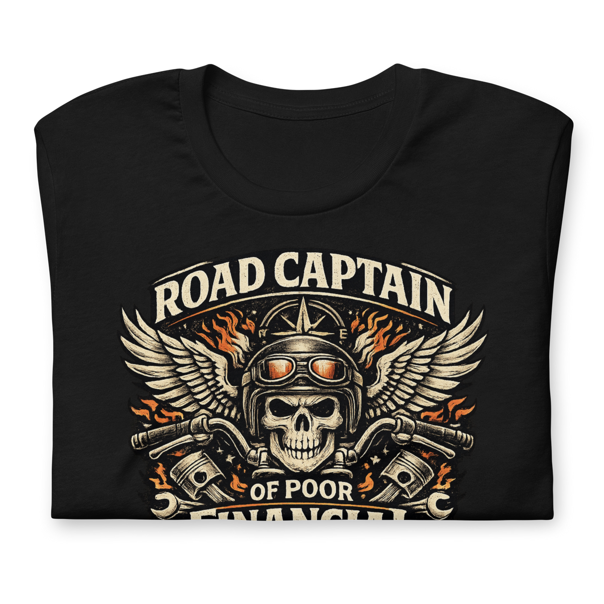Biker motorcycle graphic t-shirt product image