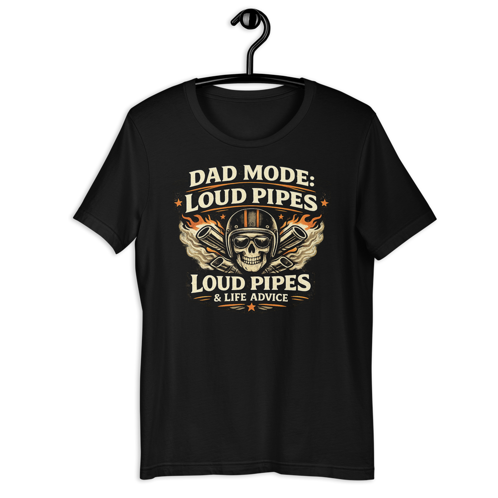 Biker motorcycle graphic t-shirt product image