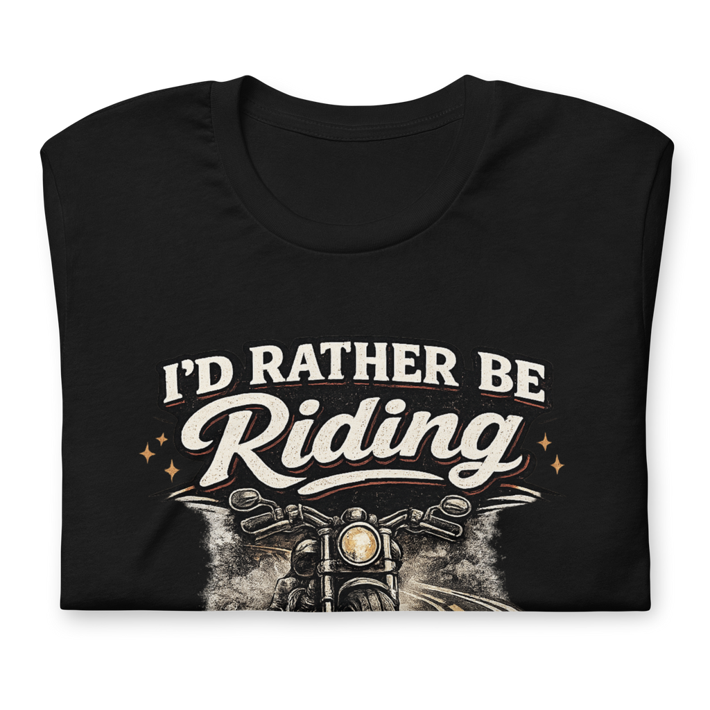 Biker motorcycle graphic t-shirt product image