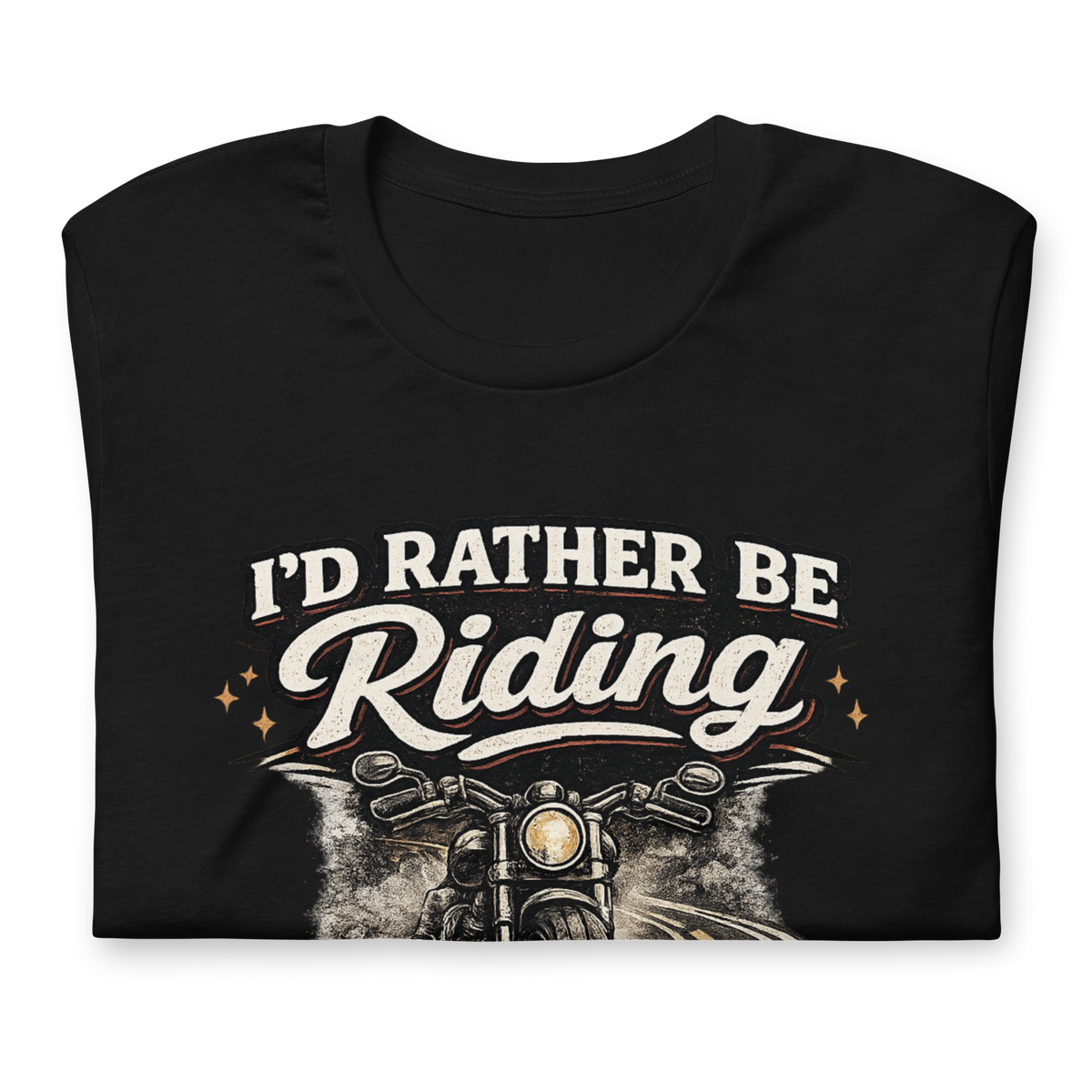Biker motorcycle graphic t-shirt product image
