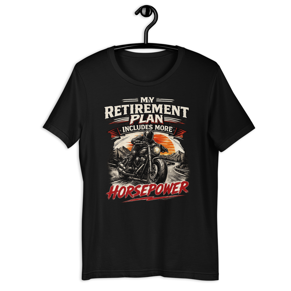 Biker motorcycle graphic t-shirt product image