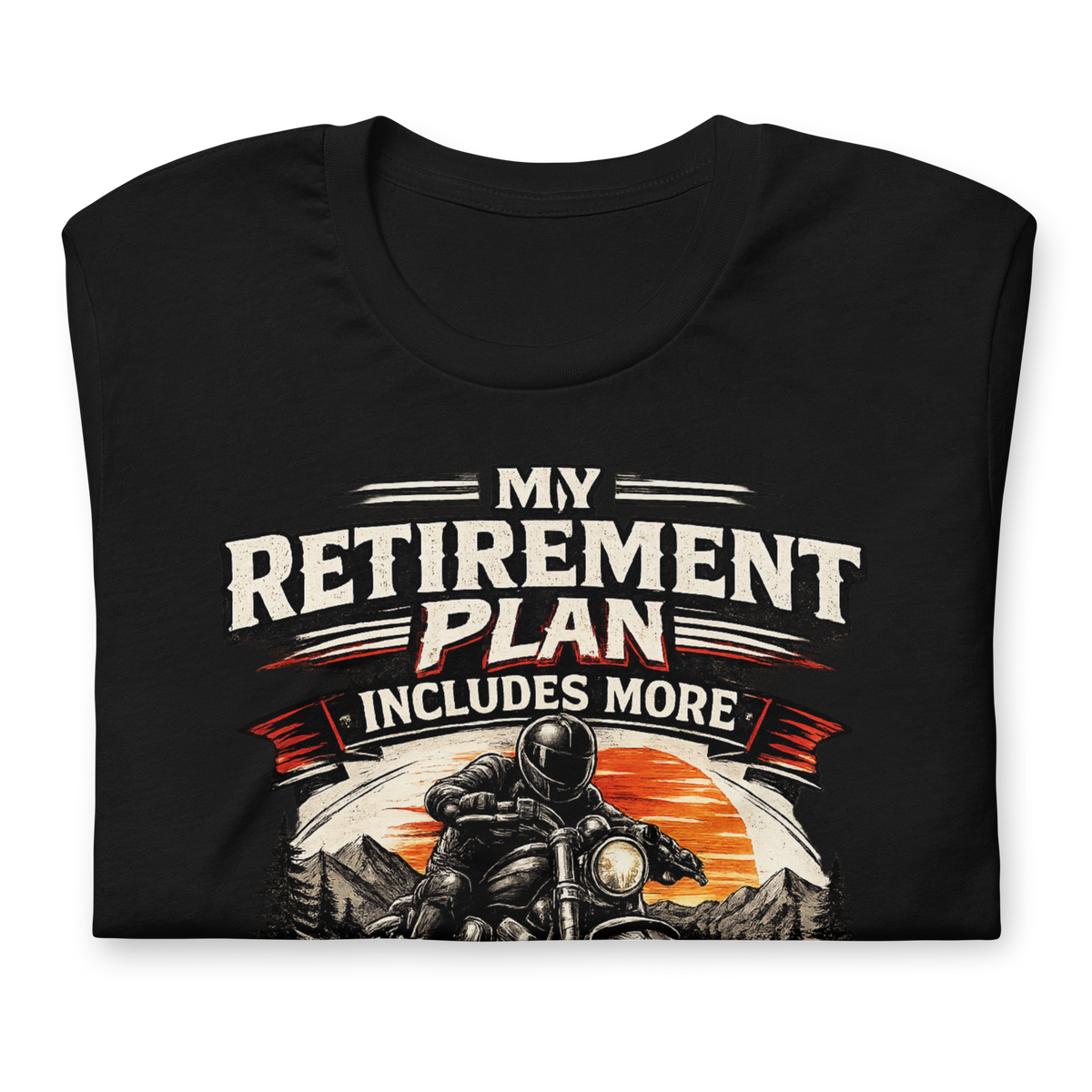 Biker motorcycle graphic t-shirt product image