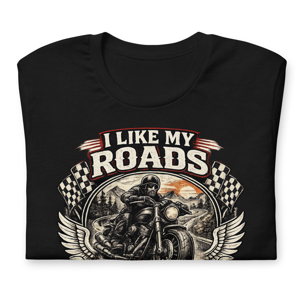 Biker motorcycle graphic t-shirt product image
