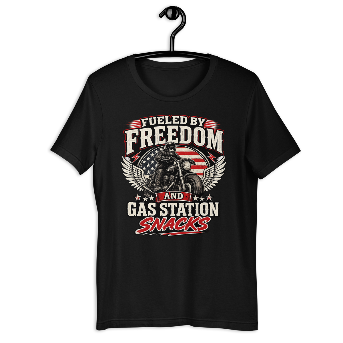Biker motorcycle graphic t-shirt product image