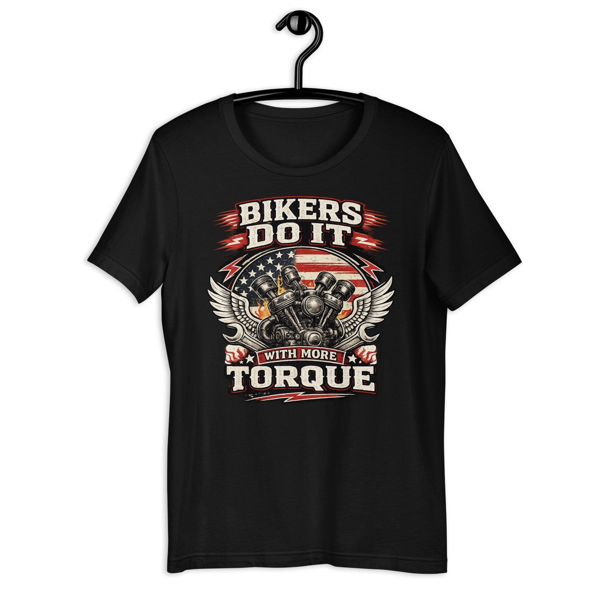 Biker motorcycle graphic t-shirt product image