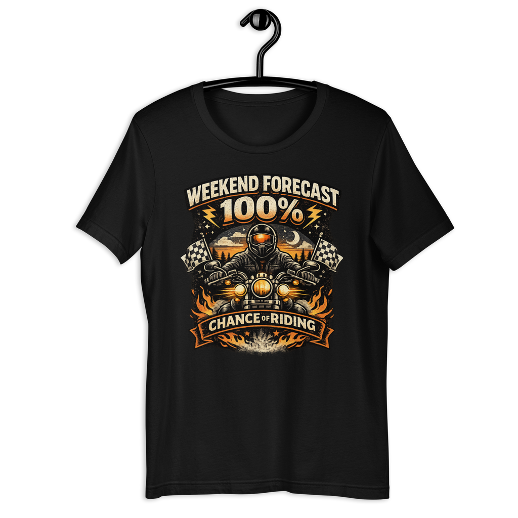 Biker motorcycle graphic t-shirt product image
