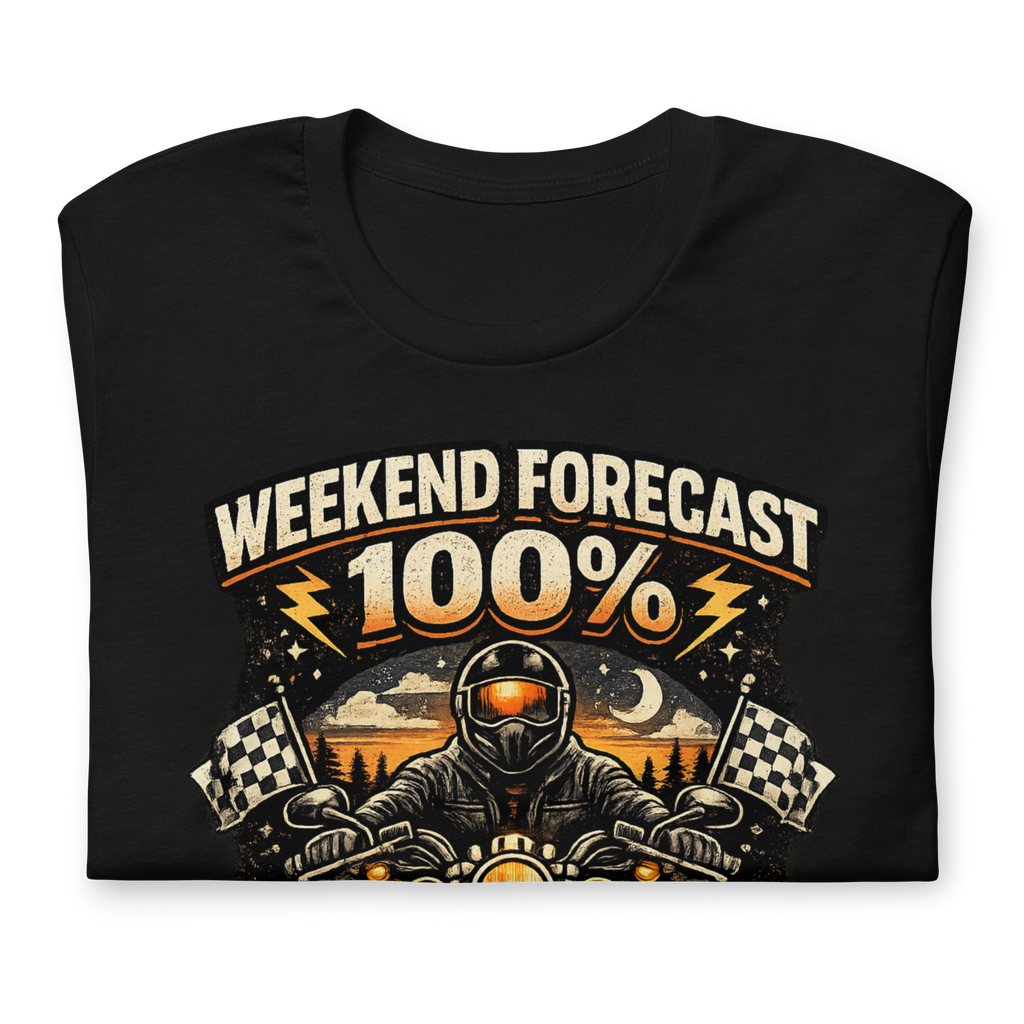 Biker motorcycle graphic t-shirt product image