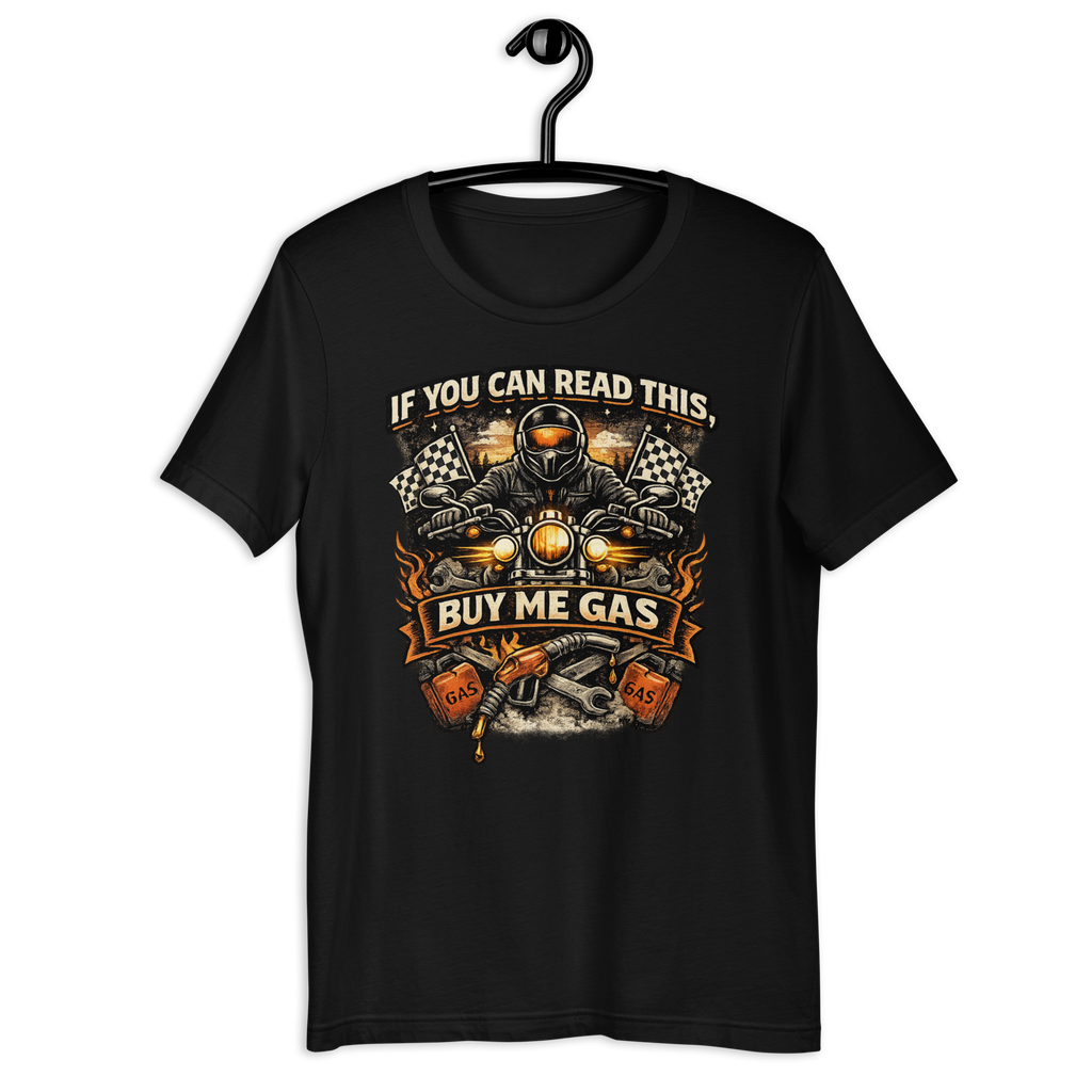 Biker motorcycle graphic t-shirt product image