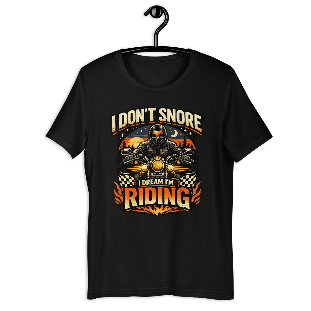 Biker motorcycle graphic t-shirt product image